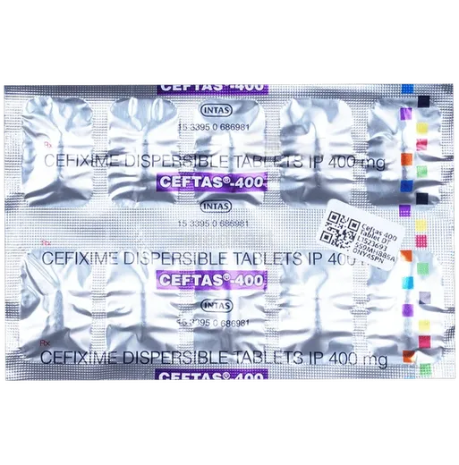 ceftas 400mg tablet 10's